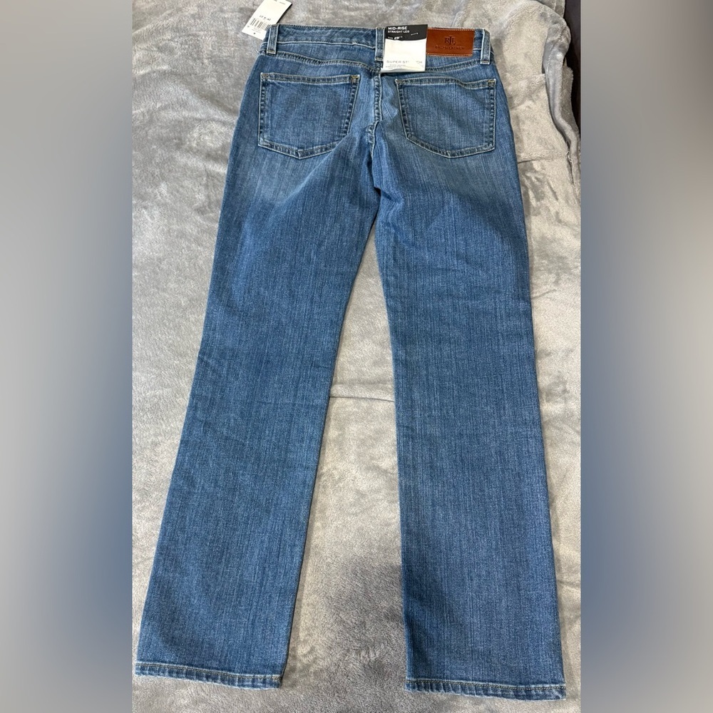 NWT Ralph Lauren Mid Rise Straight Leg Jeans - Picture 8 of 11